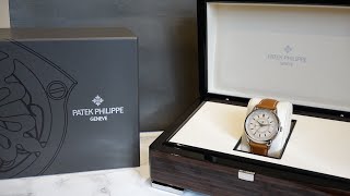 4K Review Patek Philippe Calatrava Weekly Calendar 5212A Unboxing [upl. by Etrem]