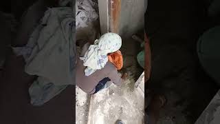 Bathroom ke floor per tile kaise lagai jaati hai shortsvideo [upl. by Nivrad]