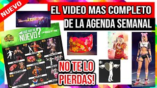 Nueva agenda semanal de Free Fire Todo lo que viene Todos los eventos de la agenda emote corazon [upl. by Portingale145]