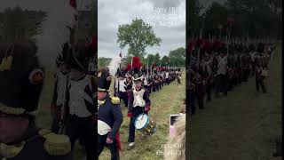 Shorts Reenactment Waterloo Ligny 1815 June 2 2024 [upl. by Alaikim908]