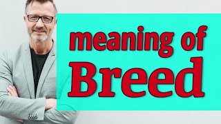 Breed  Meaning of breed [upl. by Colline]