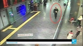 Istanbul Ataturk airport attack footage of attackers in airport [upl. by Etselec666]