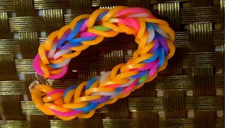 Rainbow loom bands Viper fish tutorial  rainbow loom bracelet  friendship bracelet [upl. by Tristan]