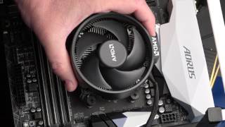 AMD Wraith Cooler Install 1700 [upl. by Kanal438]