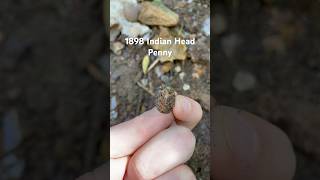 Bottle Digging  1898 Indian Head Penny Surface Find  982024 [upl. by Schmitt856]