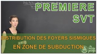 Distribution des foyers sismiques en zone de subduction  SVT  1ère  Les Bons Profs [upl. by Arres]