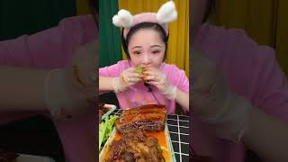 ASMR MUKBANG Sizzling Spicy Pork Belly with Irresistible Crunch Sounds 🎧🔥🥩 ASMRfood mukbang [upl. by Cock939]