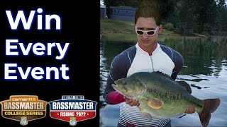 Bassmaster Fishing 2022 Win Every College Tournament [upl. by Maye]