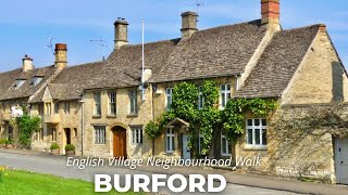 The Prettiest English Neighbourhood Walk  BURFORD English Countryside [upl. by Barbette]