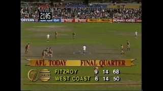 Fitzroy Lions vs West Coast 1991  Fourth Quarter [upl. by Lionello183]