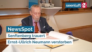 NewsSpot Senftenberg trauert  ErnstUllrich Neumann verstorben [upl. by Latsirc]