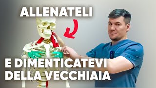 5 muscoli della giovinezza eterna Se li alleni non invecchierai mai [upl. by Malvino561]