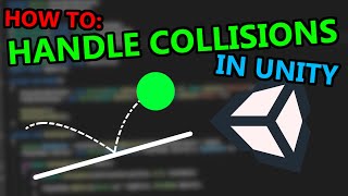 How to Handle Collisions in Unity C Unity3d  OnCollisionOnTrigger Functions [upl. by Ynnavoeg]