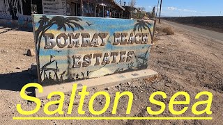 Riding down to the Salton Sea to checkout Bombay Beach and the art work saltonsea california [upl. by Leslie280]