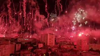 Hajduk Split fans celebrates 70th years of Torcida Split [upl. by Aeuhsoj]