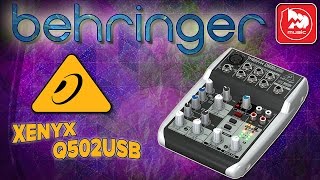 Микшерный пульт BEHRINGER XENYX Q502USB [upl. by Aikemat]