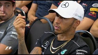 Inside The F1 Driver Briefing  2017 Malaysian Grand Prix [upl. by Cristobal]