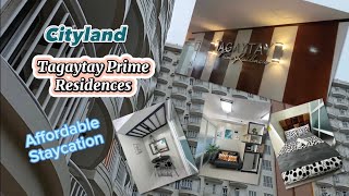 Affordable Staycation in Tagaytay  CITYLAND TAGAYTAY PRIME RESIDENCES Vlog 1 trending viral [upl. by Kit]