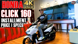 HONDA CLICK 160 2023 INSTALLMENT PRICE  SPECS [upl. by Gannie]