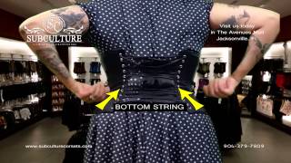 DIY Corset Tutorial  How to put on your corset  Jacksonville Fl [upl. by Enaoj]