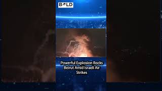 Powerful Explosion Rocks Beirut beirut hezbollah israel israelvshezbollah beirutexplosion [upl. by Tray]