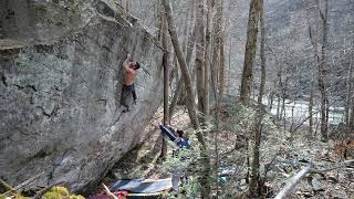 Fluorescent Grey Low Left V910 Brandon  New River Gorge [upl. by Ris]