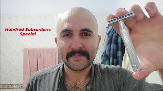 First time Headshaving with an aggressive Safety Razor ASMR Muhle R41 [upl. by Gardell]