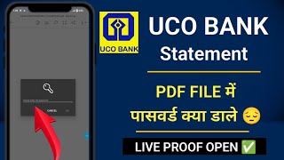 Uco bank statement pdf password kaise pta kare  Uco statement pdf password  Man of technical [upl. by Anailuj484]