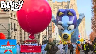 New Bluey Balloon at Macys Thanksgiving Day Parade 2023 Keepy Uppy Red Ballon [upl. by Asilat]