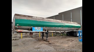 190  HEIL TANKER TRAILER 43 HAULED WATER 9000 GALLONS ALUM BUILD 10400 LBS EMPTY WEIGHT [upl. by Kassey]