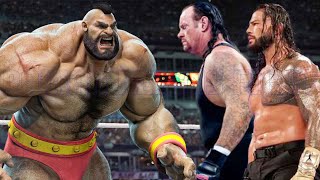 Zangief vs Roman Reigns Undertaker Match [upl. by Rosalba]