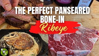 AMAZING cast iron seared BONEIN RIBEYE [upl. by Lita]