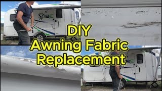 CF20 DIY RV Patio Awning Fabric Replacement leaveshade [upl. by Olegnaleahcim]