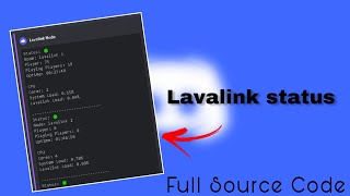 Lavalink Live status in your Discord server  discordjs discord [upl. by Gusba187]