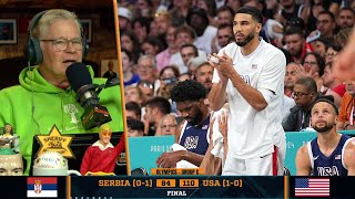 Dan Patrick Reacts To Decision To Sit Jayson Tatum In Team USAs Win Over Serbia  72924 [upl. by Siuqaj]