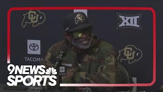 Deion Sanders holds CU news conference before Utah rivalry game [upl. by Gelasias]