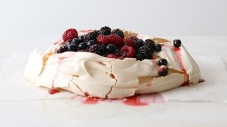 How to Make a Pavlova with Macerated Berries  Spoon Fork Bacon [upl. by Belding]