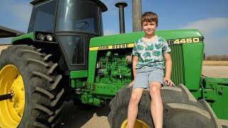 A day on the farm with Hudson and his tractors  Tractors for kids [upl. by Mosora921]