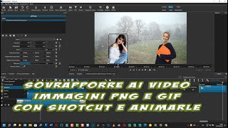 Come sovrapporre immagini PNG e GIF ai video con Shotcut e come animarle [upl. by Reamy]