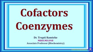 2  Coenzymes Properties Examples  Enzymes Biochemistry  NJOYBiochemistry [upl. by Nered]