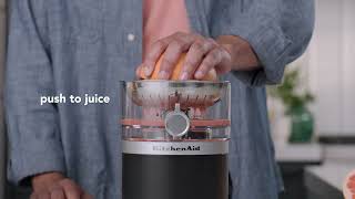 KitchenAid Go™ Cordless Citrus Juicer Set Up Use and Care [upl. by Euqinahs]