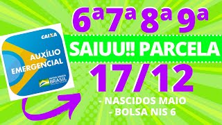 AUXÍLIO EXTENSÃO  VEJA QUEM RECEBE A 6ª7ª8ª E 9ª PARCELA NESTA QUINTAFEIRA 1712 [upl. by Whitebook]