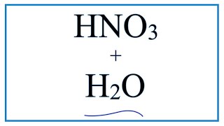 HNO3  H2O Nitric acid plus Water [upl. by Kurt]