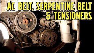 Volvo V50 AC Belt Serpentine Belt and Tensioner Replacement [upl. by Philbrook204]