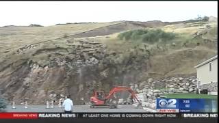 EXCLUSIVE Time lapse video of landslide in North Salt Lake neighborhood [upl. by Strage985]