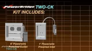 PowerBridge TWOCK Dual Power Recessed InWall Cable Management for wall mounted HDTV [upl. by Regine]