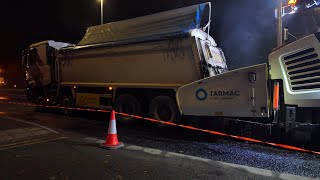 Tarmac Road resurfacing work Cardiff Road 6112024 Part 2 [upl. by Jarvey357]