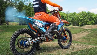 KTM 125  PURE TWO STROKE SOUND [upl. by Safier]