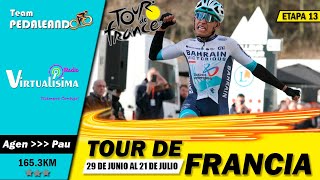 EN VIVO Etapa 13 TOUR DE FRANCIA 2024  BERNAL  CARAPAZ  BUITRAGO  POGACAR tourdefrancia2024 [upl. by Ivan940]