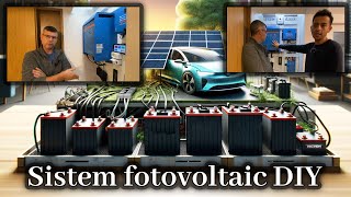 Prezentare sistem fotovoltaic DIY cu stocare baterii de pe masina electrica [upl. by Ssidnac]